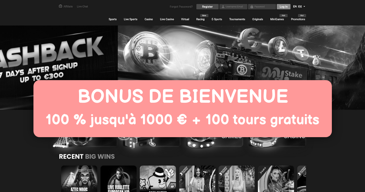 MyStakes Casino : Top Machines à Sous en France